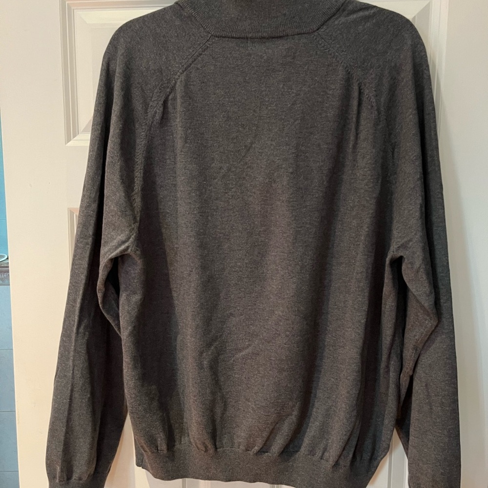 NWT Mens Eddie Bauer (L) Supima Cotton Half Zip